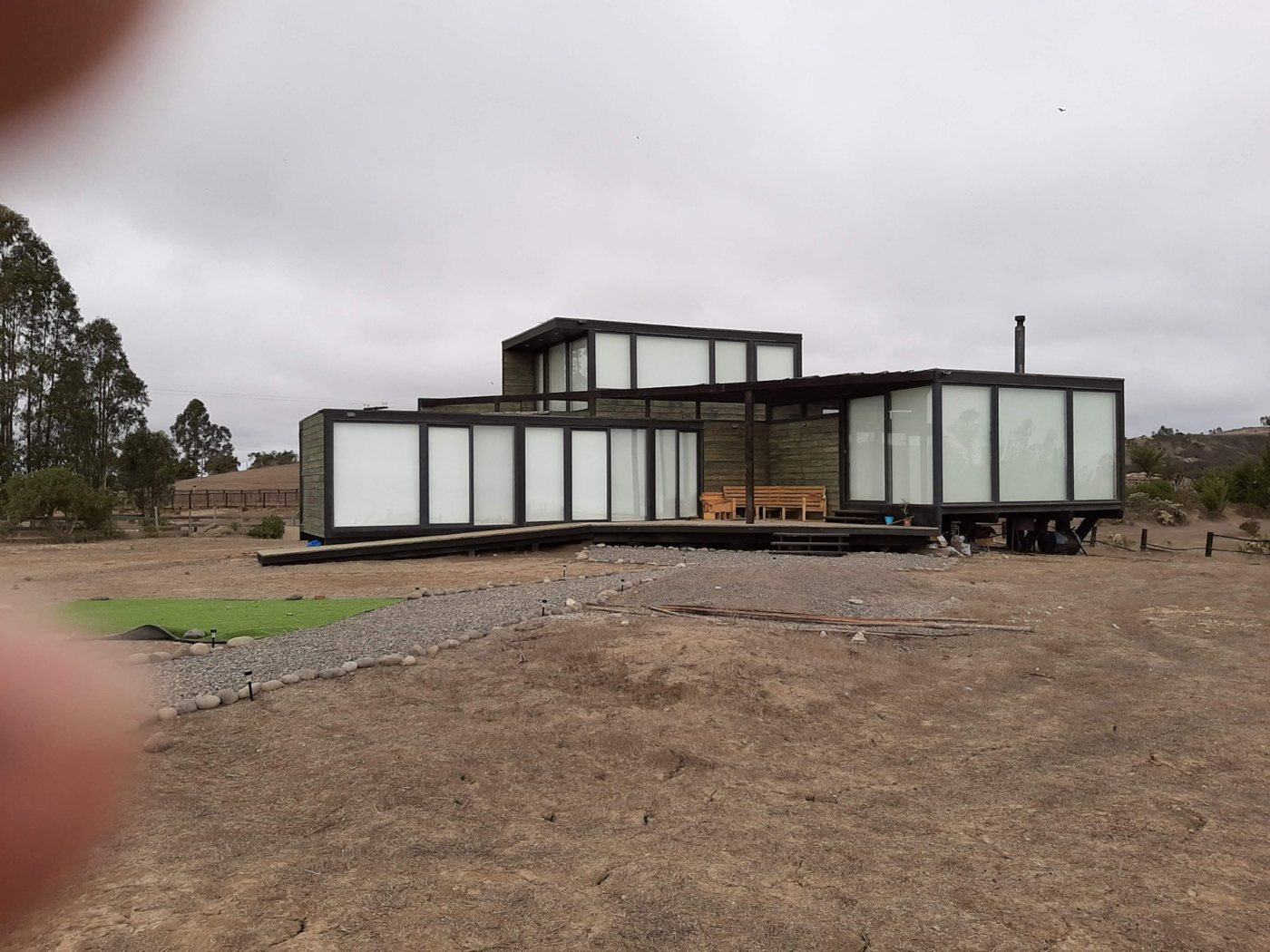Casa en madera sobre pilotes, Altos de Pupuya
